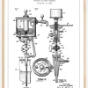 Patent Print - Portable Cold Beer Dispenser - White Plakat (21x29.7 cm (A4))