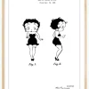 Patenttegning - Betty Boop Plakat (21x29.7 cm (A4))