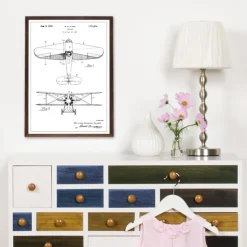 Patenttegning - Fly - Hvid Plakat (21x29.7 cm (A4))