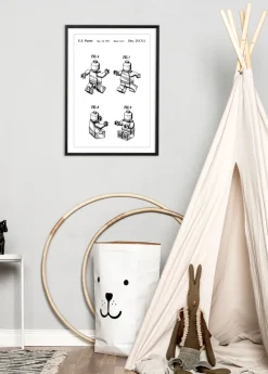 Patenttegning - Lego II Plakat (21x29.7 cm (A4))