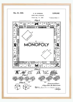 Patenttegning - Monopol I Plakat (21x29.7 cm (A4))