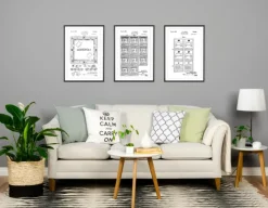 Patenttegning - Monopol I Plakat (21x29.7 cm (A4))