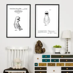 Patenttegning - Muppets - Kermit II Plakat (21x29.7 cm (A4))