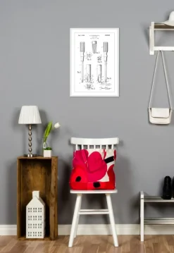 Patenttegning - Skruetrækker Plakat (21x29.7 cm (A4))