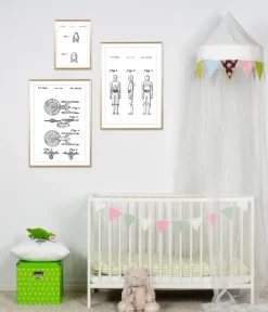 Patenttegning - Star Trek - USS Enterprise Plakat (21x29.7 cm (A4))