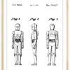 Patenttegning - Star Wars - C-3PO Plakat (21x29.7 cm (A4))