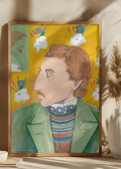 Paul Gauguin portrait Plakat (21x29.7 cm (A4))