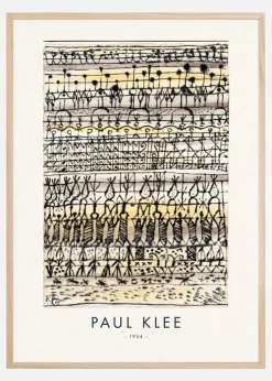 Paul Klee - Cooling in a hot zone garden 1924 Plakat (21x29.7 cm (A4))