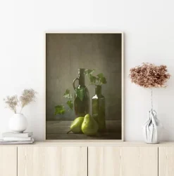 Pears And Bottles Plakat (21x29.7 cm (A4))