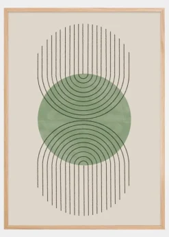 Perfect Point Green Plakat (21x29.7 cm (A4))