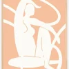 Pictufy Studio Woman Line Peach Fuzz Plakat (21x29.7 cm (A4))