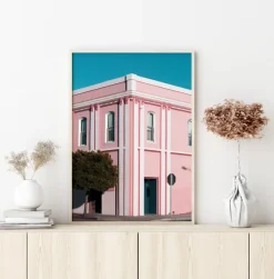 Pink Building Plakat (21x29.7 cm (A4))