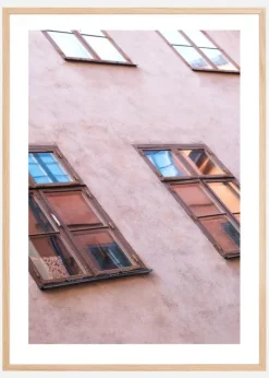 Pink Plastered wall Plakat (21x29.7 cm (A4))