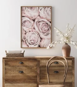 Pink Roses Plakat (21x29.7 cm (A4))