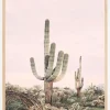 Pink Saguaro Plakat (21x29.7 cm (A4))