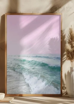 Pink Sky Beach Plakat (21x29.7 cm (A4))