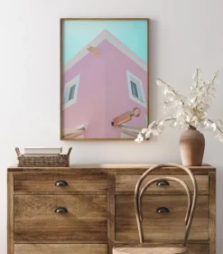 Pink Town Plakat (21x29.7 cm (A4))