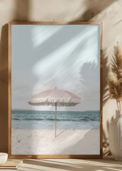 Pink Umbrella Plakat (21x29.7 cm (A4))