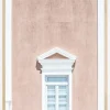 Pink wall and a pediment Plakat (21x29.7 cm (A4))