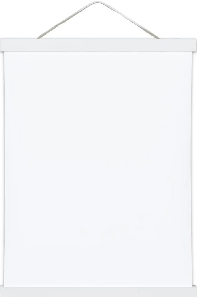 Plakatlister Hvid - 80 cm