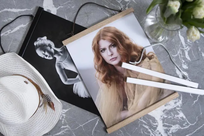 Plakatlister Hvid - 50 cm