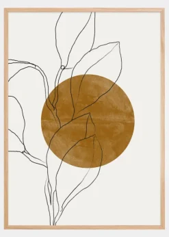 Plant and Sun Plakat (21x29.7 cm (A4))