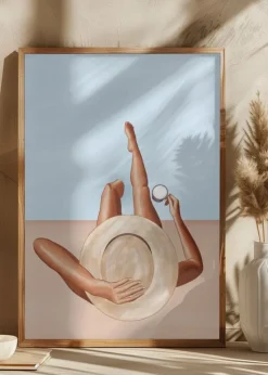 Poolside Girl Plakat (21x29.7 cm (A4))