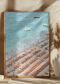 Positano Beach Scene Plakat (21x29.7 cm (A4))