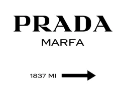 Prada Black Plakat (21x29.7 cm (A4))