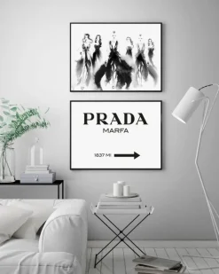 Prada Black Plakat (21x29.7 cm (A4))