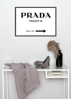 Prada Black Plakat (21x29.7 cm (A4))