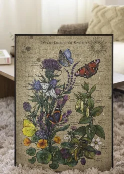 Puslespilsramme Sort 51x72 cm