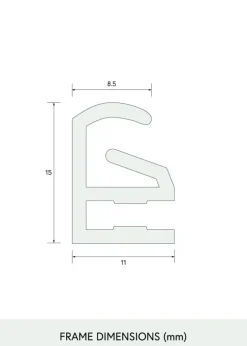 Puslespilsramme Sort 51x72 cm
