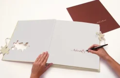 Puzzle Gæstebog - 23x25 cm (144 Hvide sider / 72 blade)