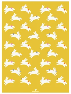 Rabbit - yellow Plakat (30x40 cm)