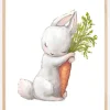 Rabbit Carrot Plakat (21x29.7 cm (A4))