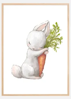 Rabbit Carrot Plakat (21x29.7 cm (A4))