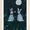Rabbits in the Forest Plakat (21x29.7 cm (A4))