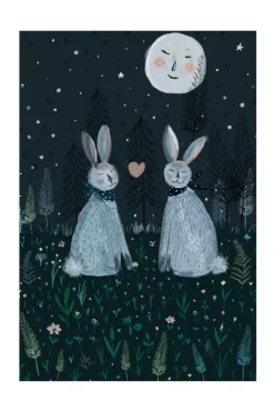 Rabbits in the Forest Plakat (21x29.7 cm (A4))