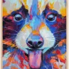 Raccoon Painting II Plakat (21x29.7 cm (A4))