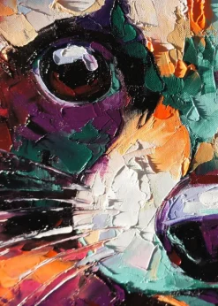 Raccoon Painting Plakat (21x29.7 cm (A4))