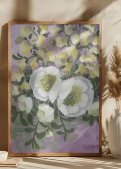 Raelynna painterly florals Plakat (21x29.7 cm (A4))