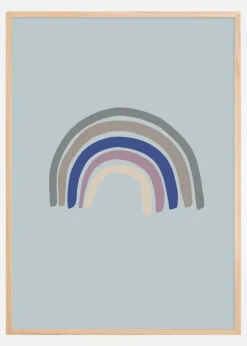 Rainbow Blue Plakat (21x29.7 cm (A4))