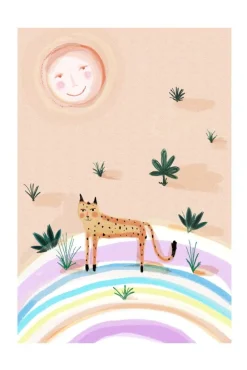 Rainbow Leopard Plakat (21x29.7 cm (A4))