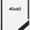 Ramme Abisko Akrylglas Sort 40x60 cm