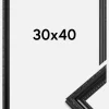 Ramme Abisko Akrylglas Sort 30x40 cm