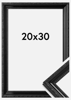Ramme Abisko Akrylglas Sort 20x30 cm
