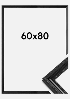 Ramme Abisko Akrylglas Sort 60x80 cm