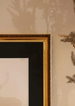 Ramme Abisko Guld 50x80 cm - Passepartout Sort 42x70 cm