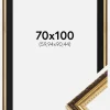 Ramme Abisko Guld 70x100 cm - Passepartout Sort 24x36 inches (60,94x91,44 cm)